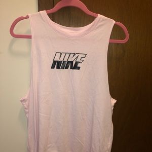 Pink Nike cutoff. Size Large